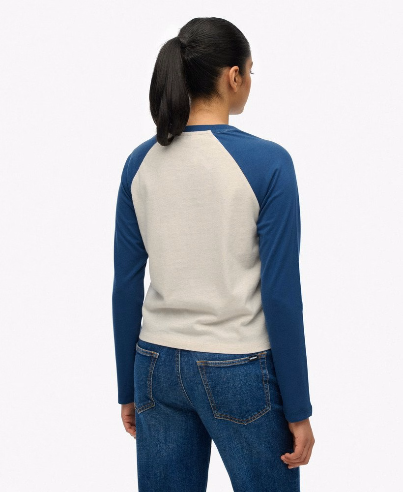 Essential Logo Baseballshirt met lange mouwen