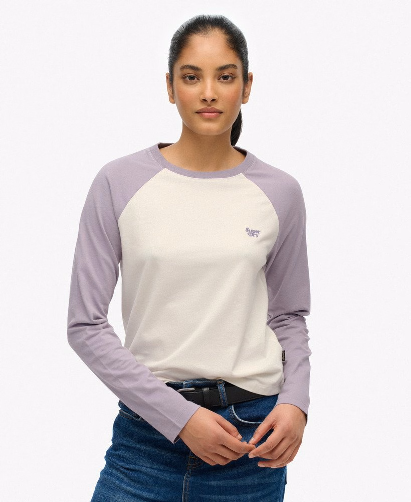 Essential Logo Baseballshirt met lange mouwen