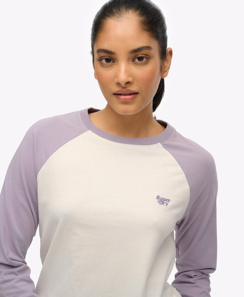 Essential Logo Baseballshirt met lange mouwen
