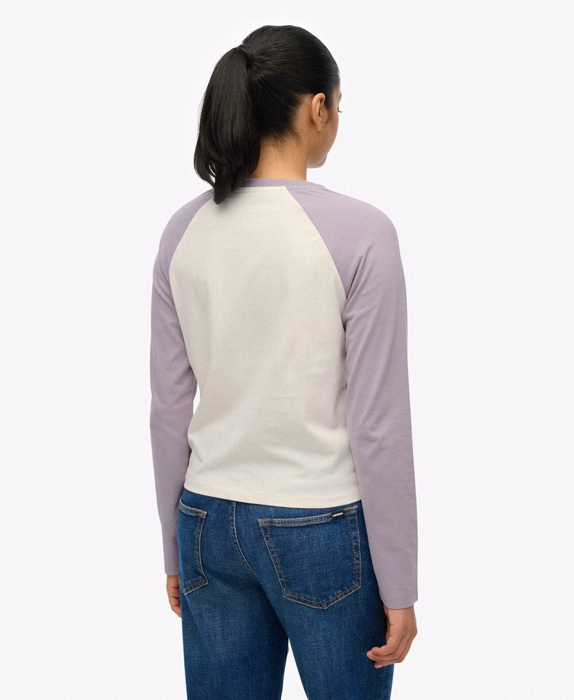Essential Logo Baseballshirt met lange mouwen