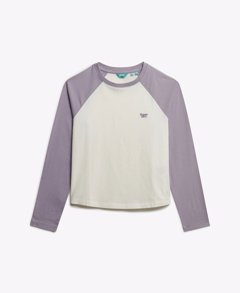 Essential Logo Baseballshirt met lange mouwen
