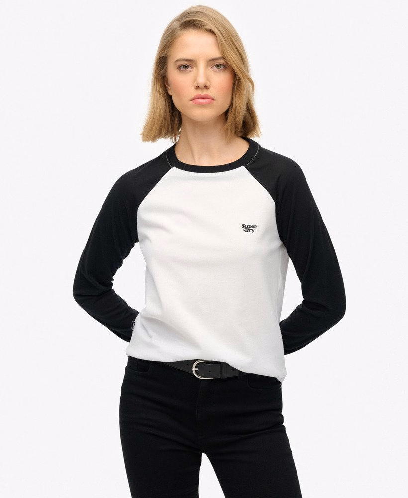 Essential Logo Baseballshirt met lange mouwen