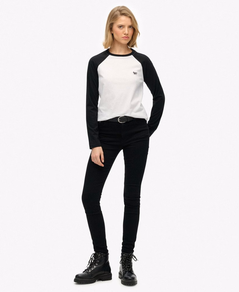 Essential Logo Baseballshirt met lange mouwen