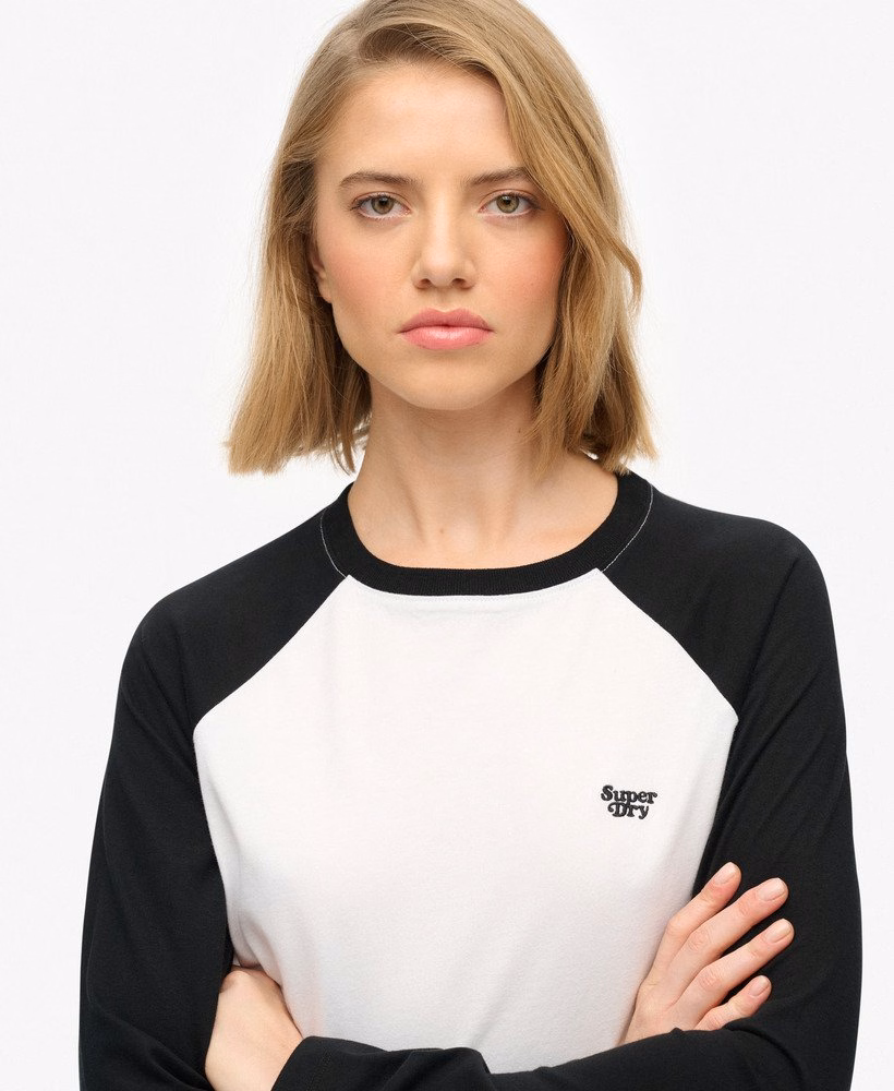 Essential Logo Baseballshirt met lange mouwen