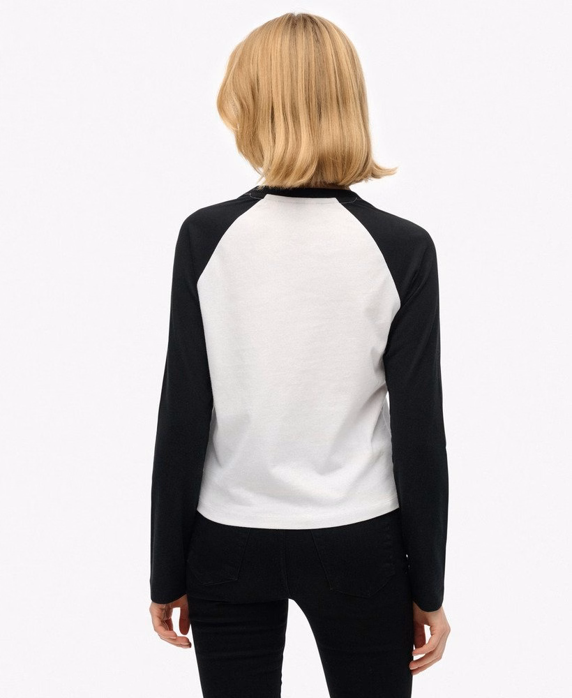 Essential Logo Baseballshirt met lange mouwen