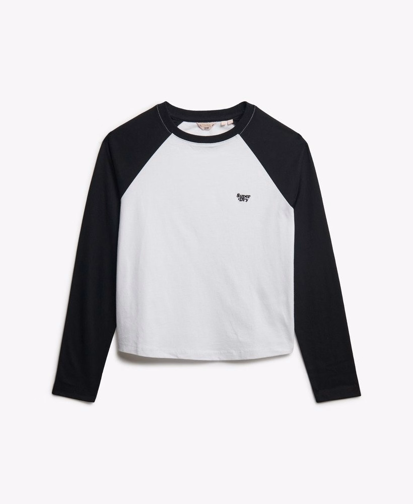Essential Logo Baseballshirt met lange mouwen