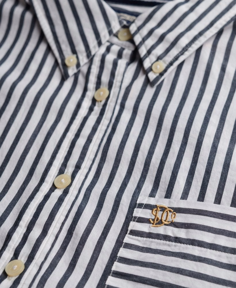 Relaxte poplin blouse met lange mouwen