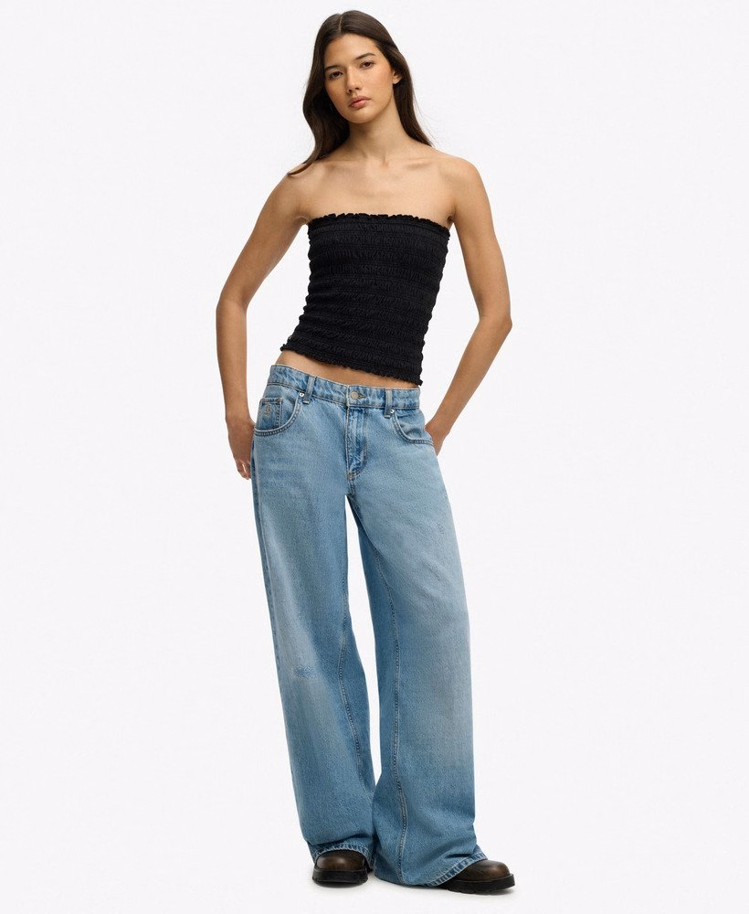 Gerimpelde jersey bandeau