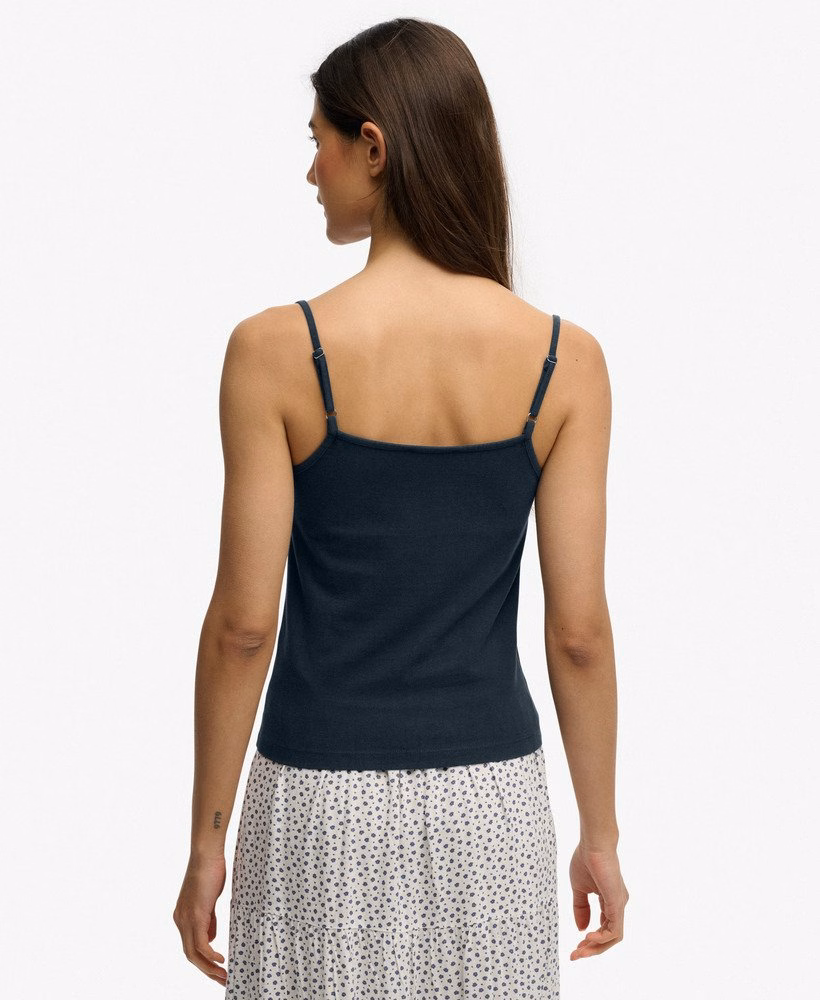 Athletic Essentials: Geplooide cami-top