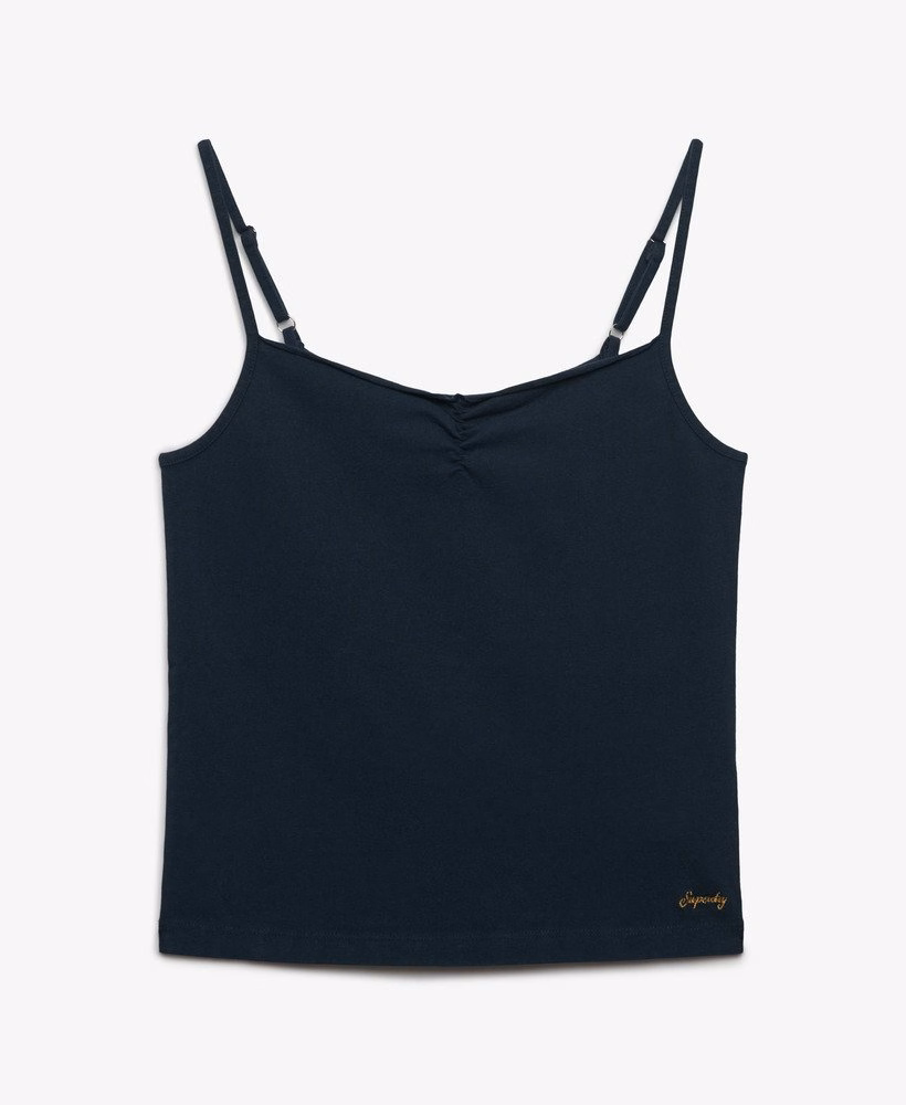 Athletic Essentials: Geplooide cami-top