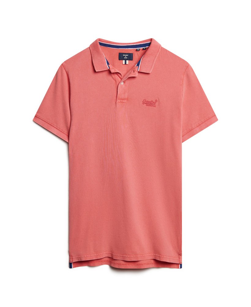 gescheurd poloshirt in maldivisch roze