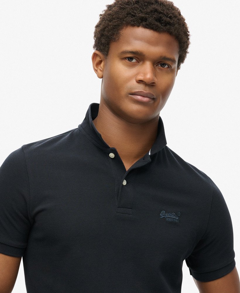 klassiek piqué poloshirt in eclipse navy