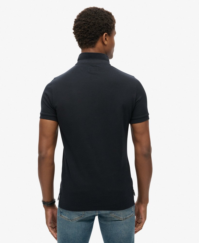 klassiek piqué poloshirt in eclipse navy
