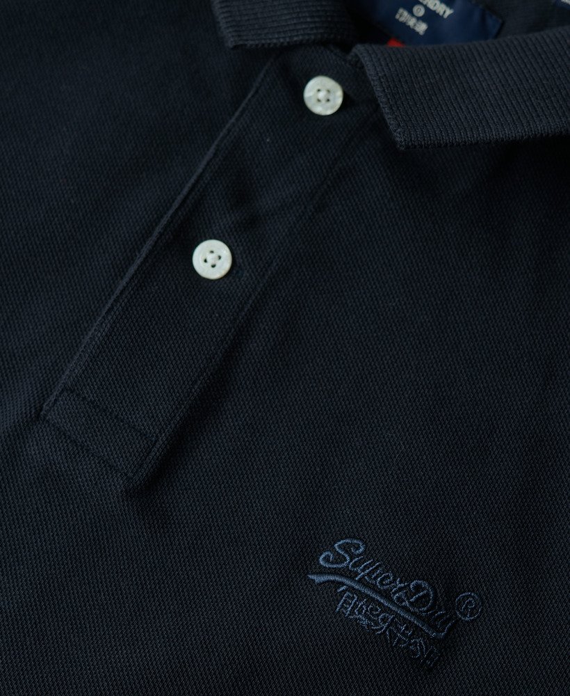 klassiek piqué poloshirt in eclipse navy