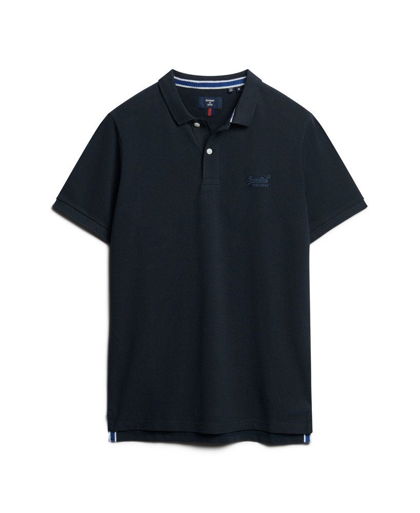klassiek piqué poloshirt in eclipse navy