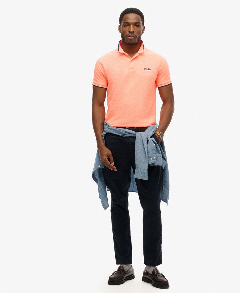 poloshirt voor bij het zwembad in cabana coral grit