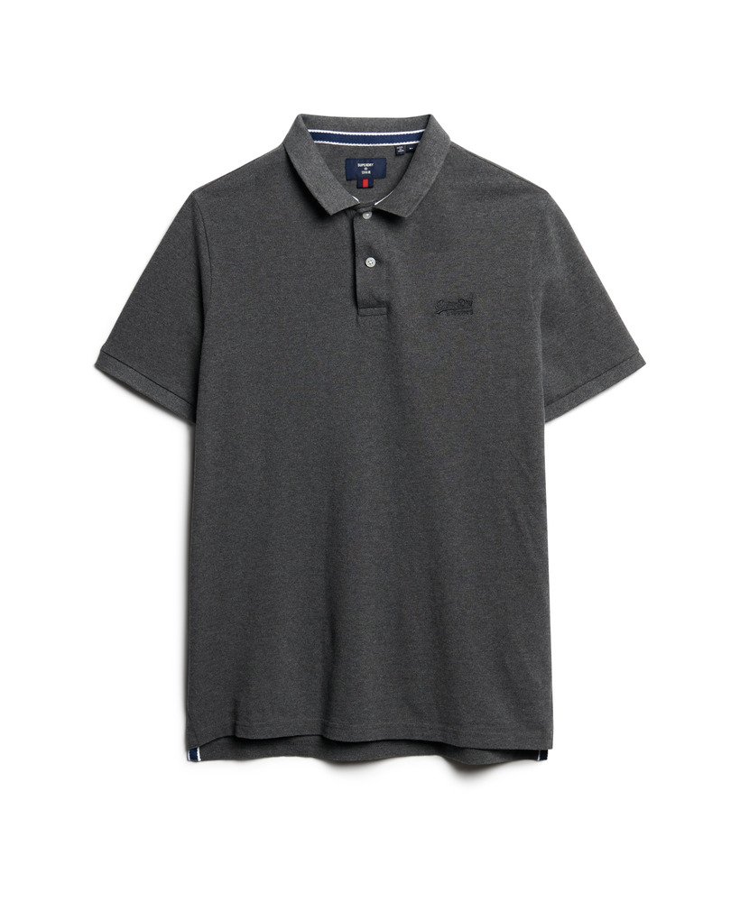 poloshirt voor bij het zwembad in een rijke antracietgrijze kleur.