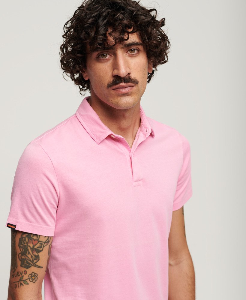 jersey poloshirt in marne pink