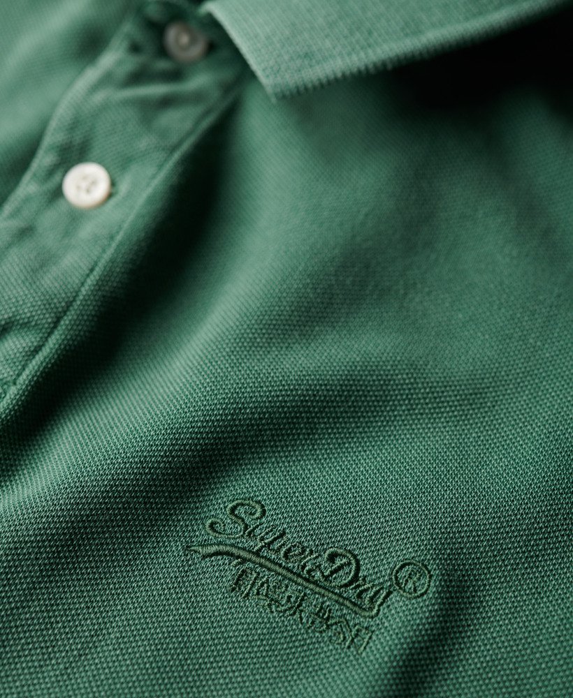 gescheurd poloshirt in licht varengroen