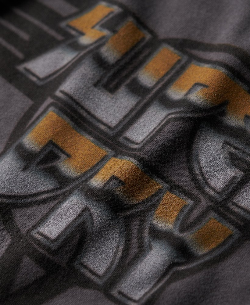 rock graphic band tanktop in antracietgrijs