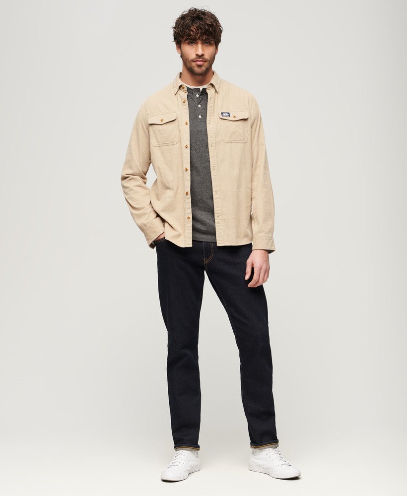 trui met lange mouwen in de stijl van een opa in de kleur cosmo grey marl.