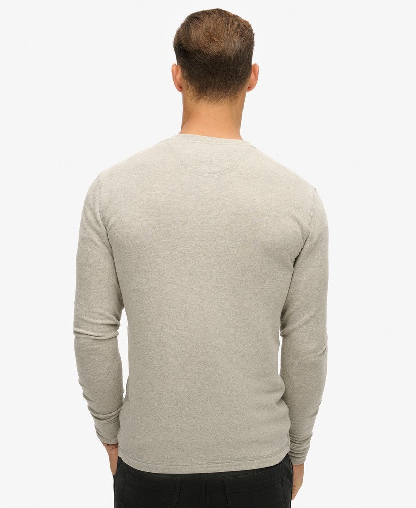the merchant store - grandad top in heritage grey grindle
