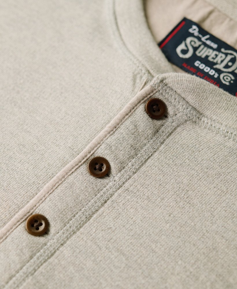 the merchant store - grandad top in heritage grey grindle