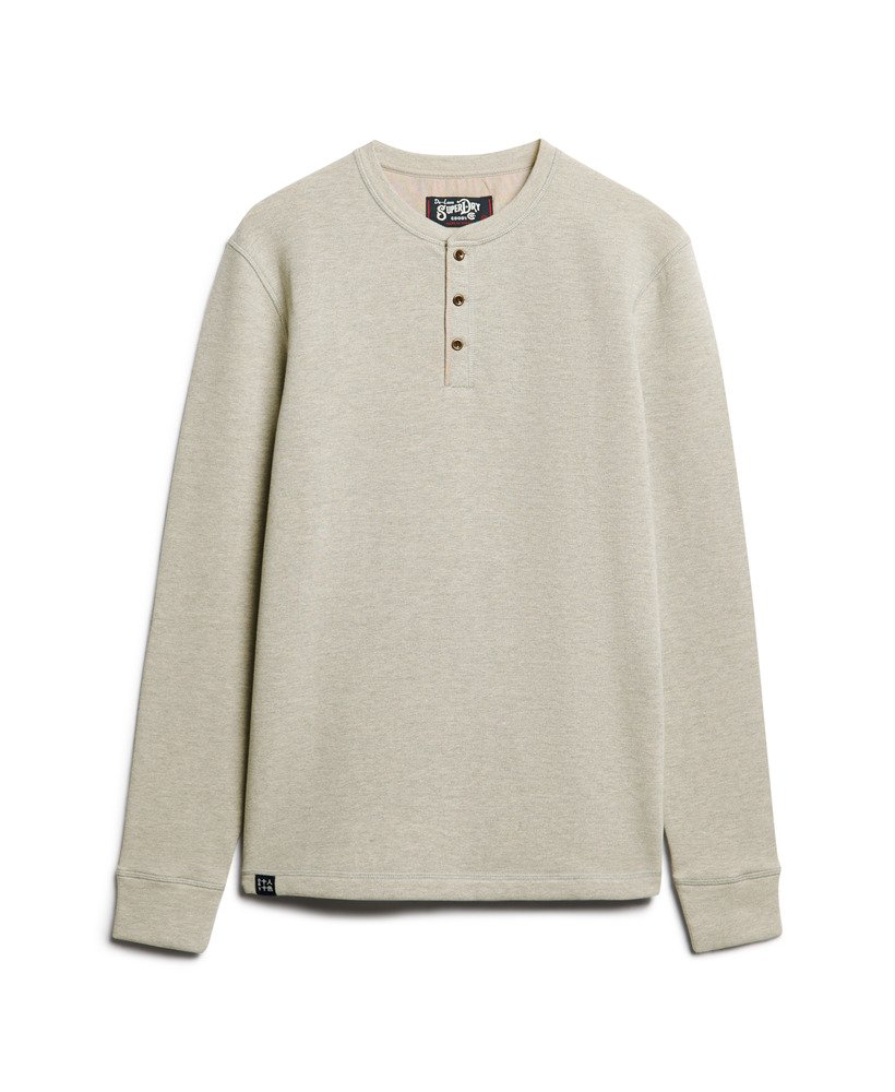 the merchant store - grandad top in heritage grey grindle