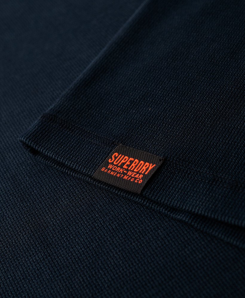 vintage top met textuur in de kleur eclipse navy.