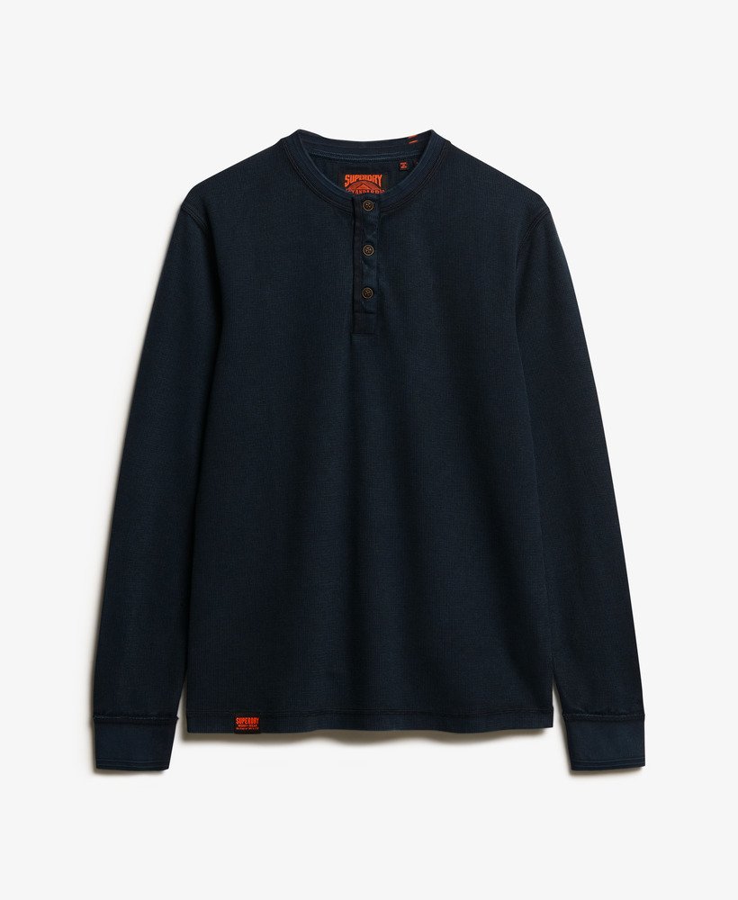 vintage top met textuur in de kleur eclipse navy.
