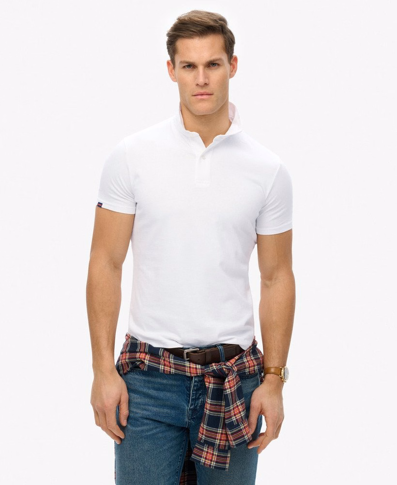 Essentiële jersey polo top