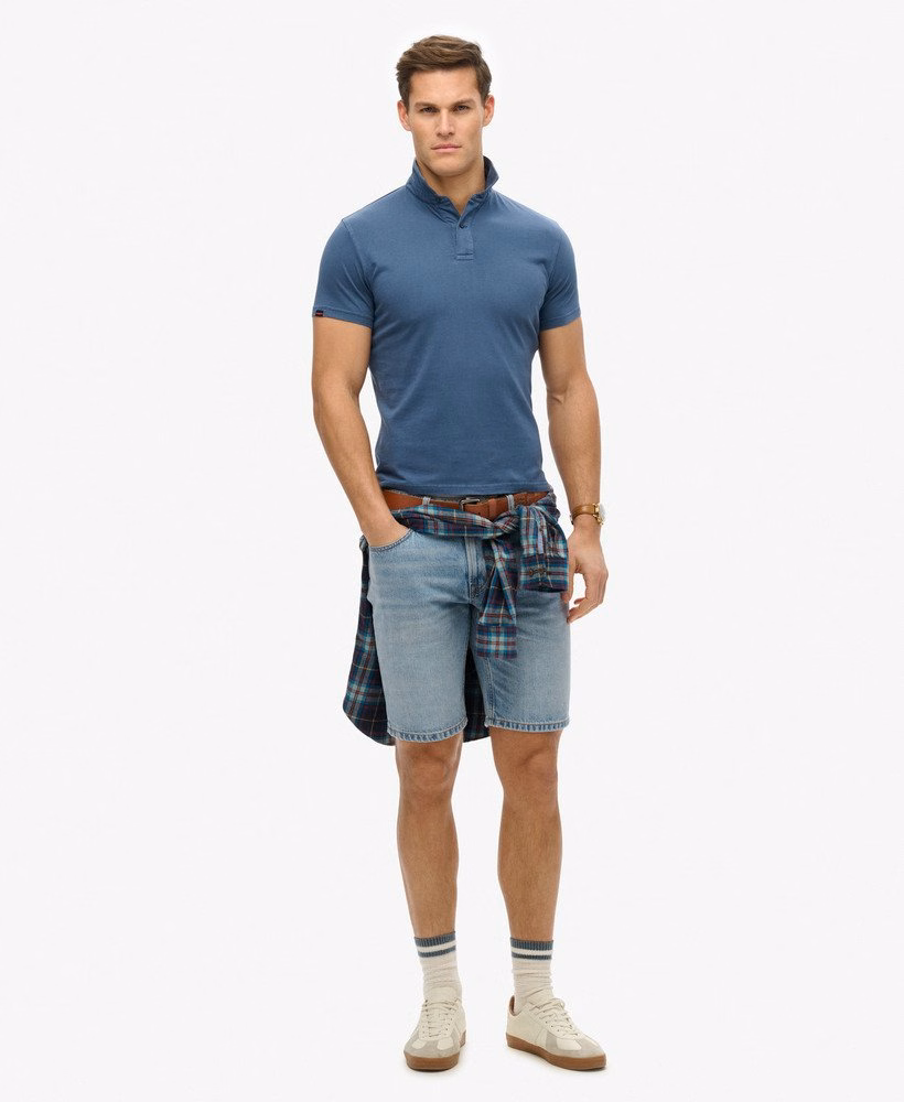 Essentiële jersey polo top