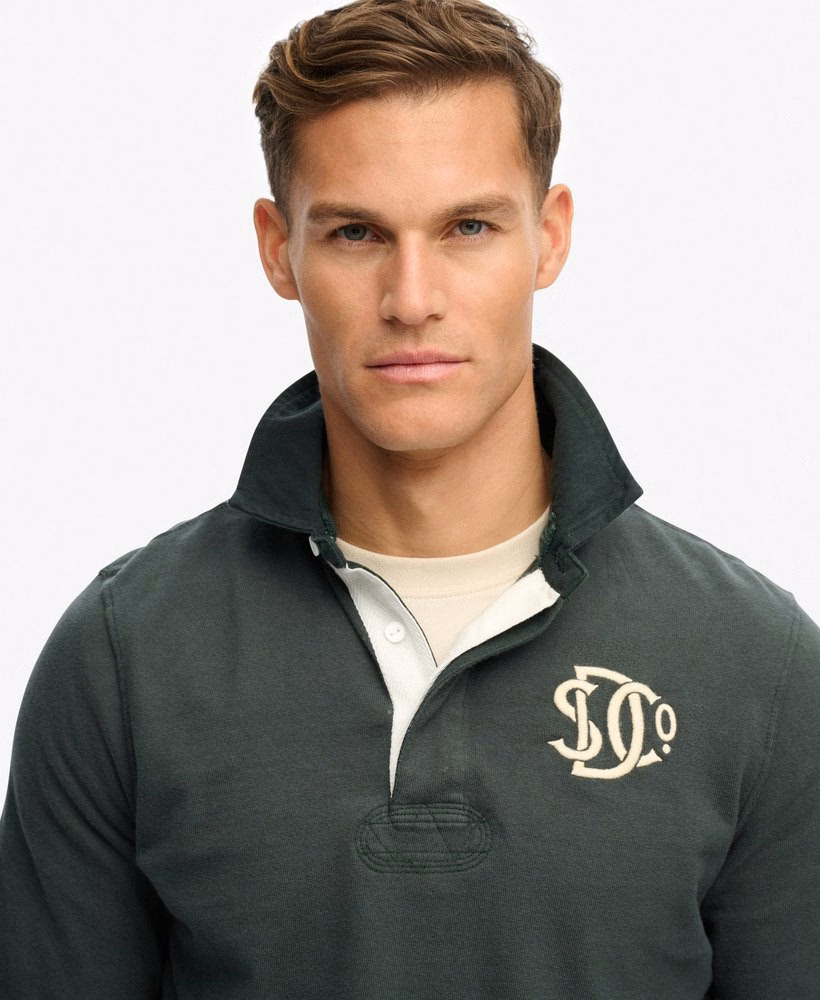 Vintage sportief rugbyshirt