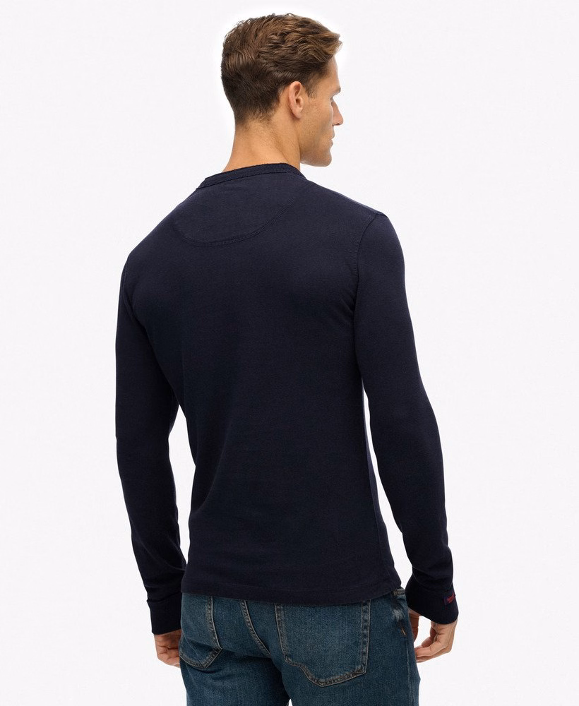 Vintage sportieve Henley-top