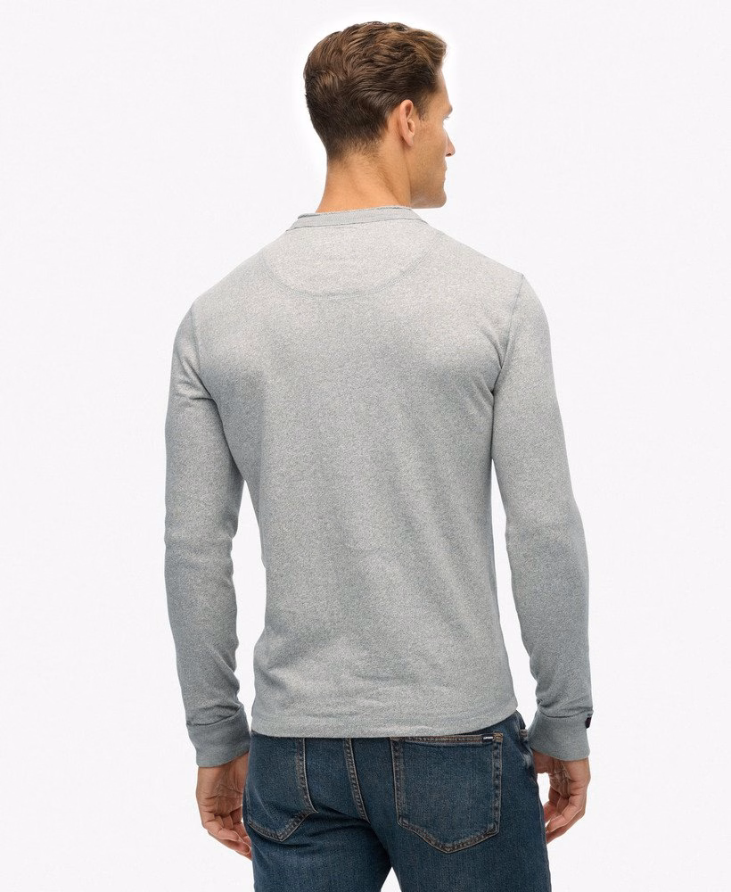 Vintage sportieve Henley-top