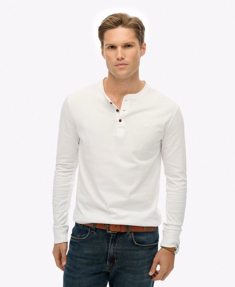 Klassieke, essentiële Henley-top