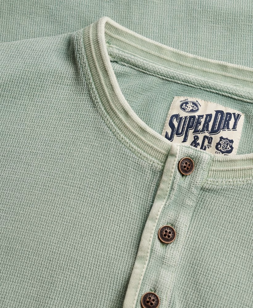 Lichtgewicht Henley-top met textuur