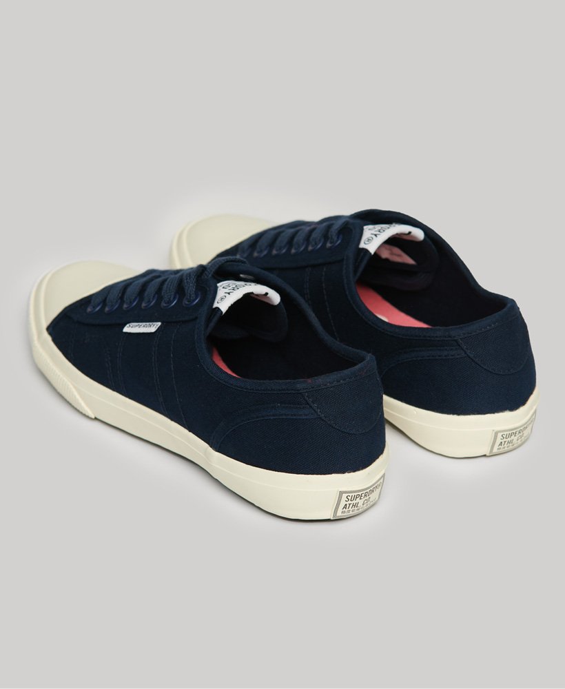 vegan low pro classic sneakers in marineblauw
