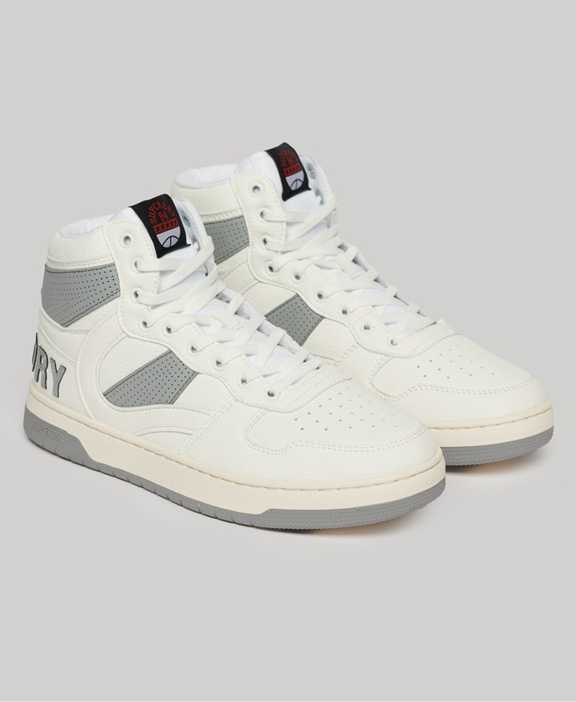 vegan jump high top sneakers in optic