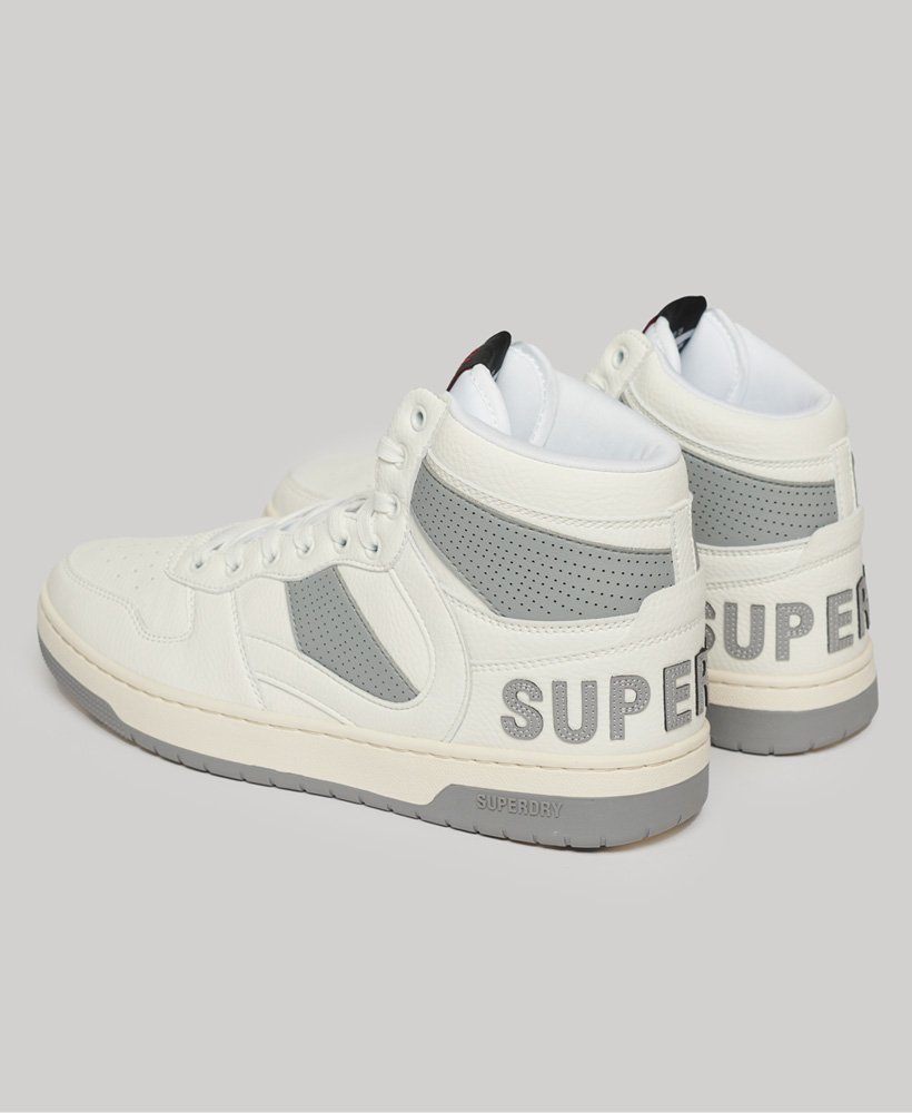 vegan jump high top sneakers in optic
