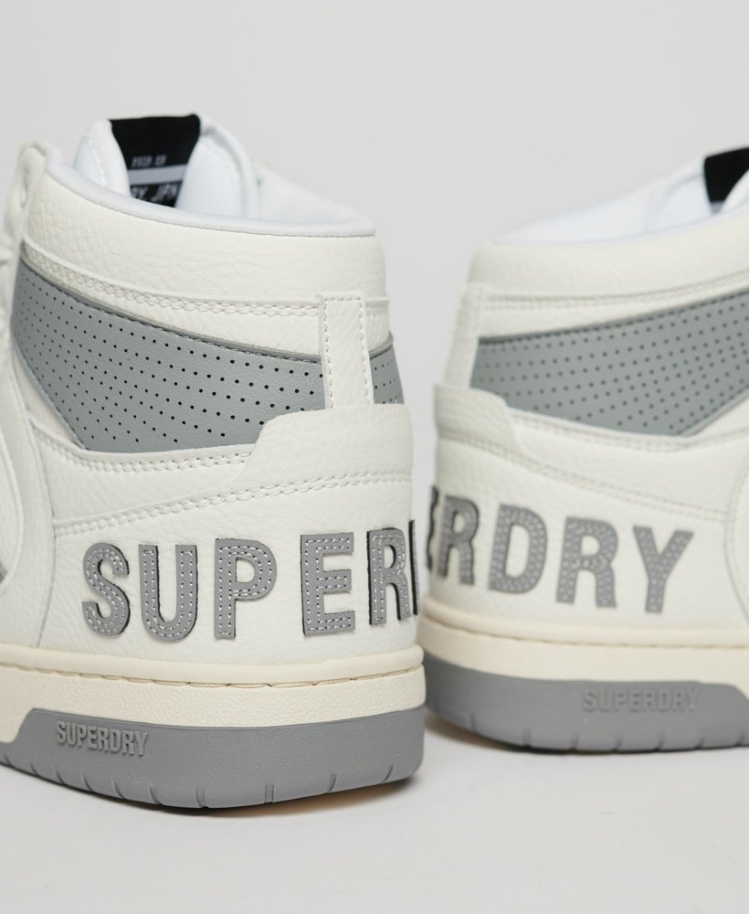 vegan jump high top sneakers in optic