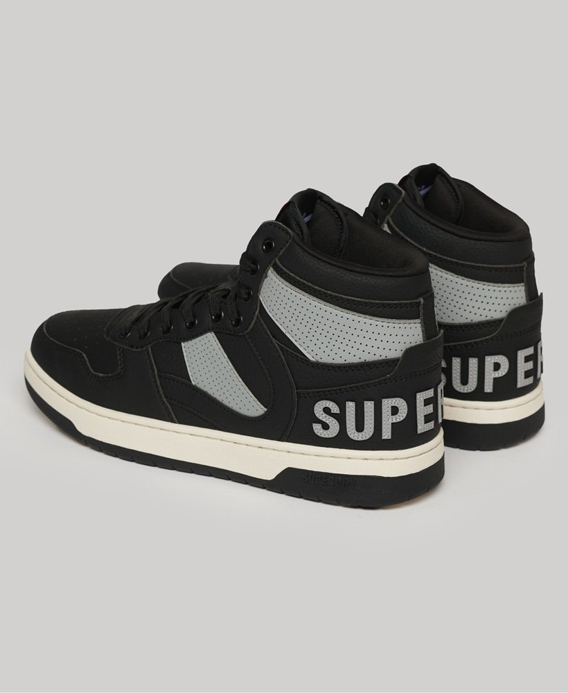 vegan jump hoge sneakers in zwart