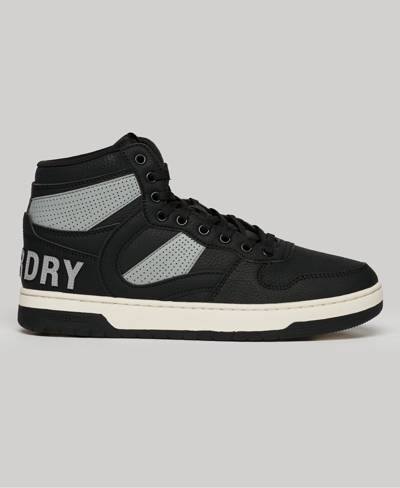 vegan jump hoge sneakers in zwart