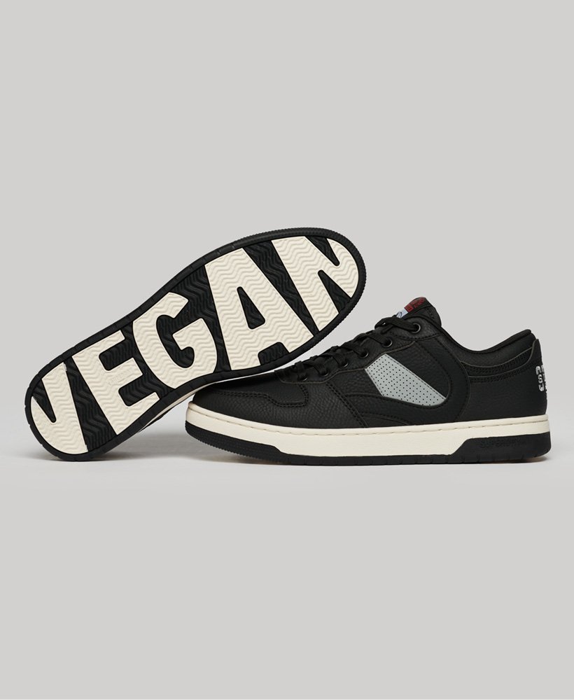 vegan jump lage sneakers in zwart
