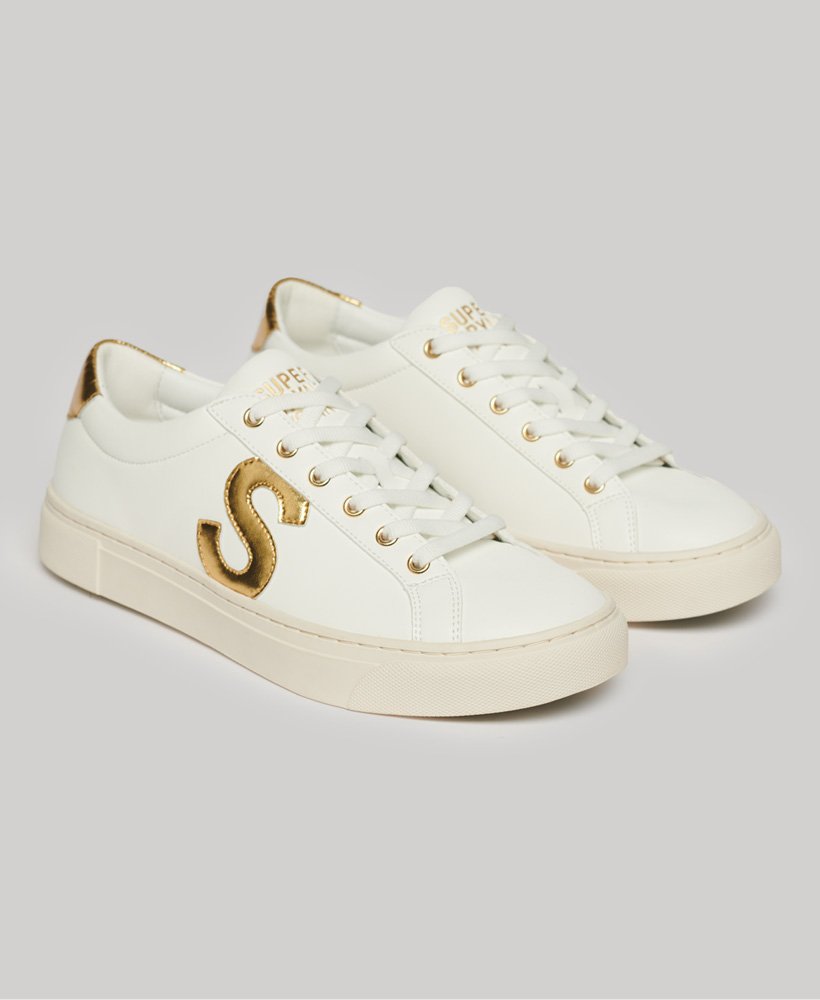 vegan tennisschoenen in opticgold