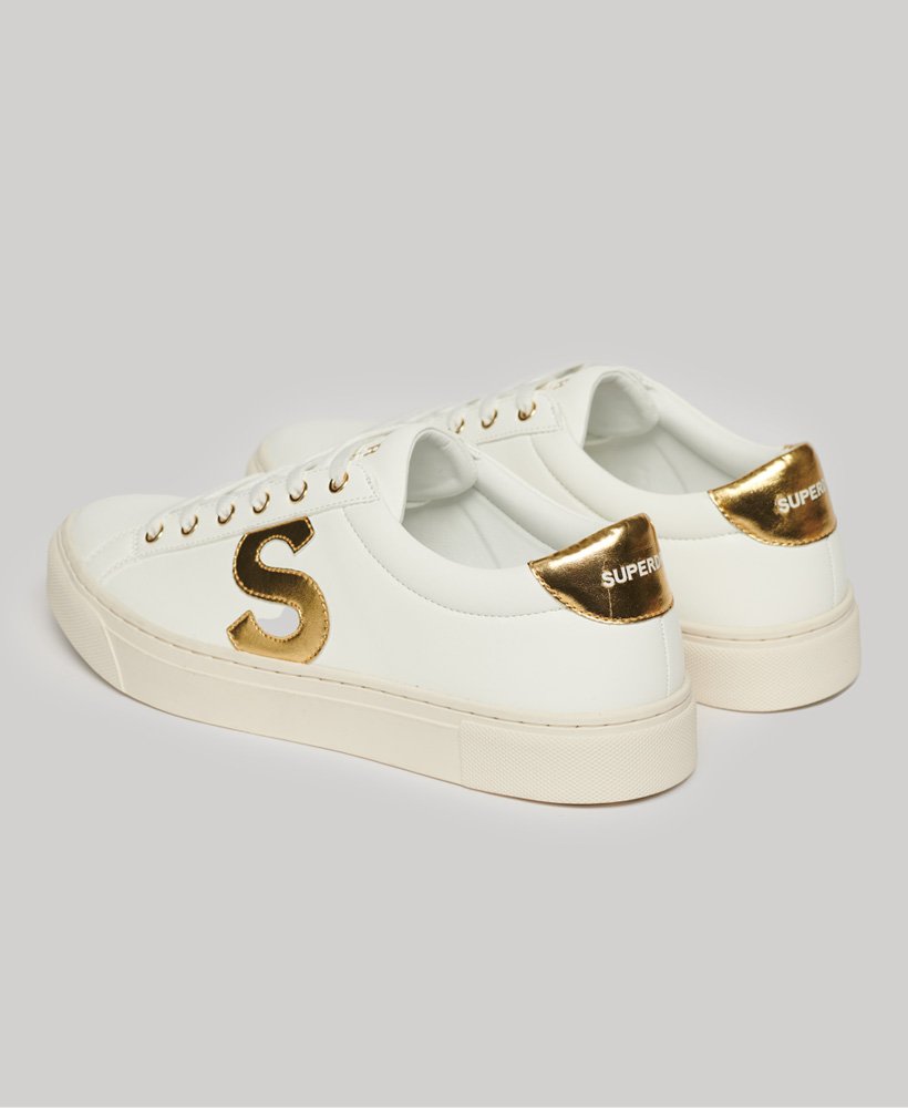 vegan tennisschoenen in opticgold