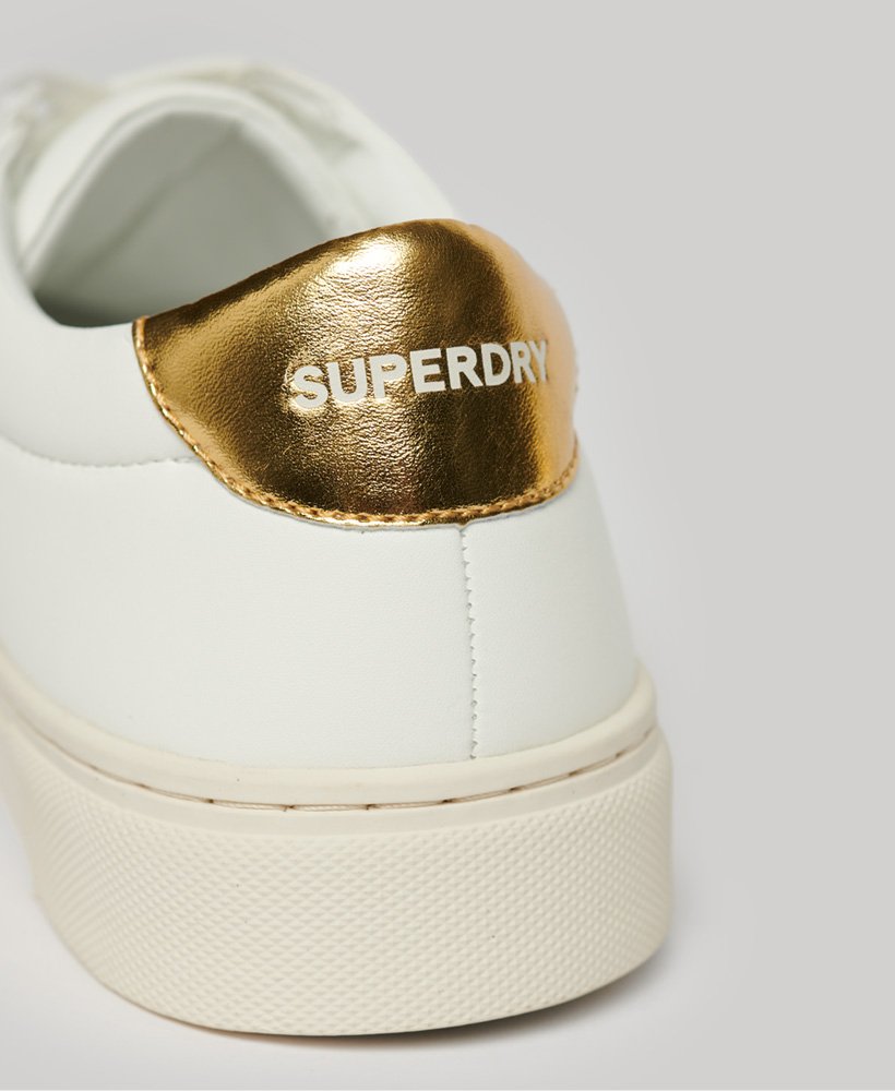 vegan tennisschoenen in opticgold