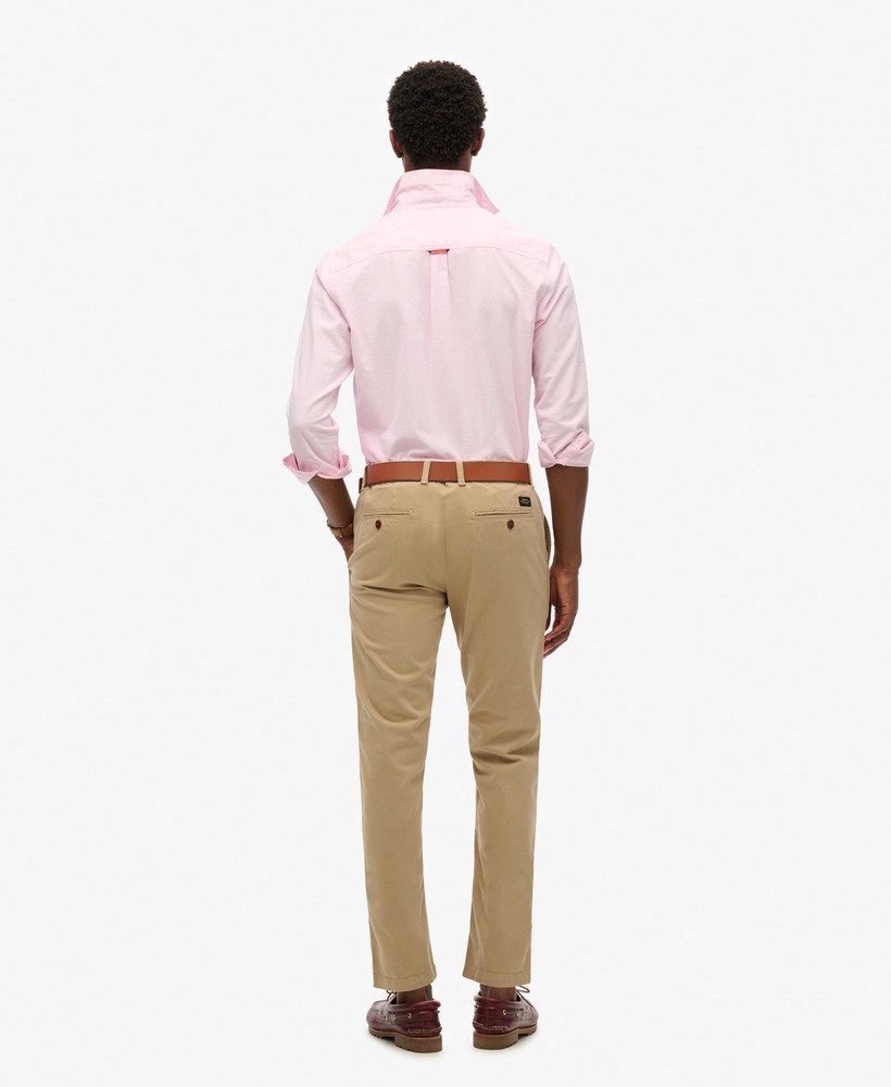 slim fit chinos in stonewash