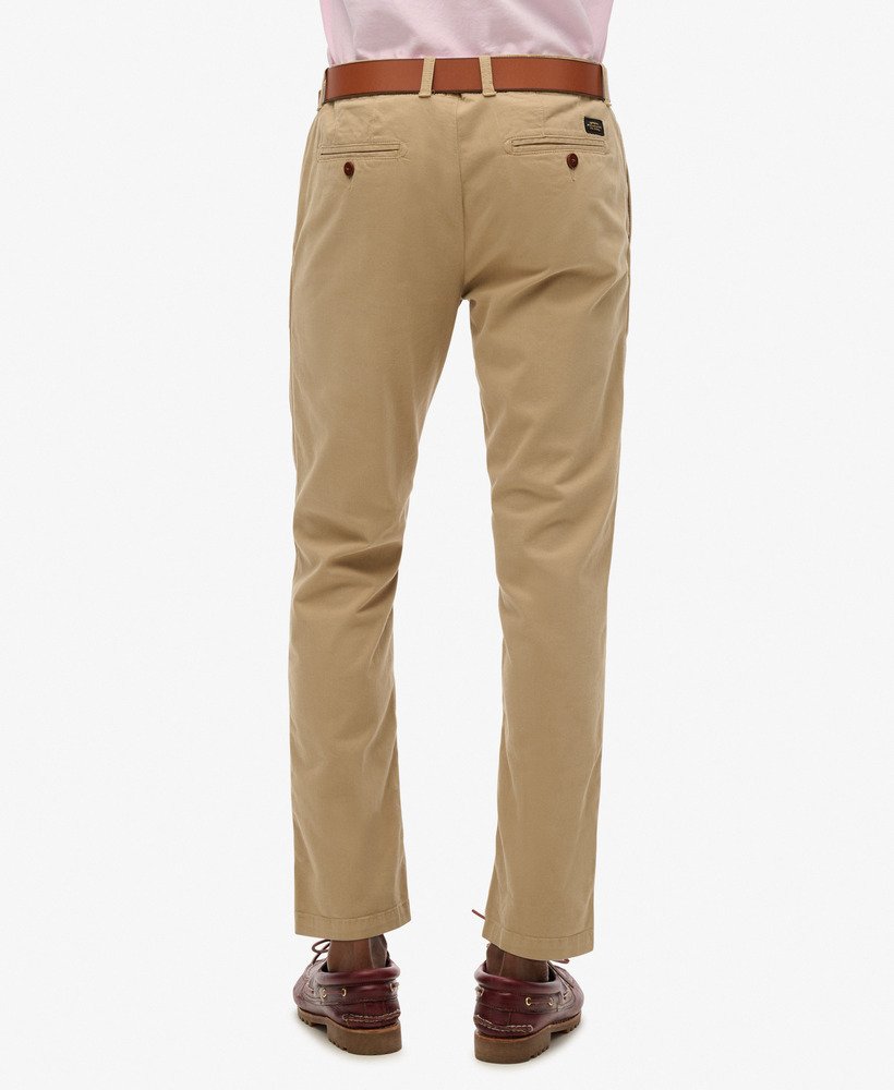 slim fit chinos in stonewash