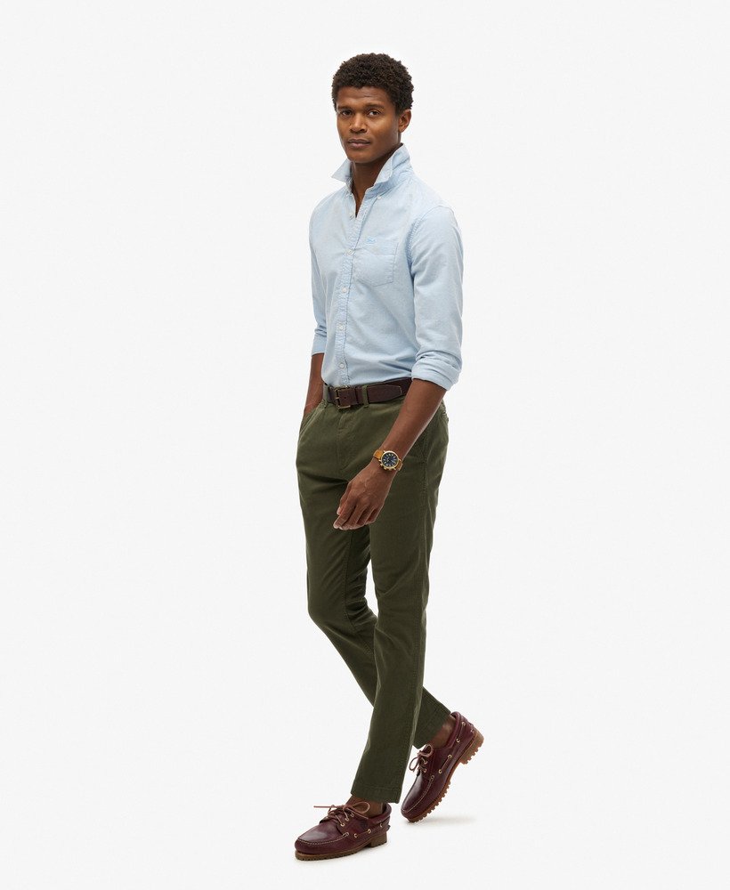slim fit chinos in olijfgroen surplus goods